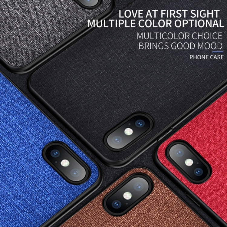 For iPhone X / XS Shockproof Cloth Texture PC+ TPU Protective Case, iPhone X / XS
