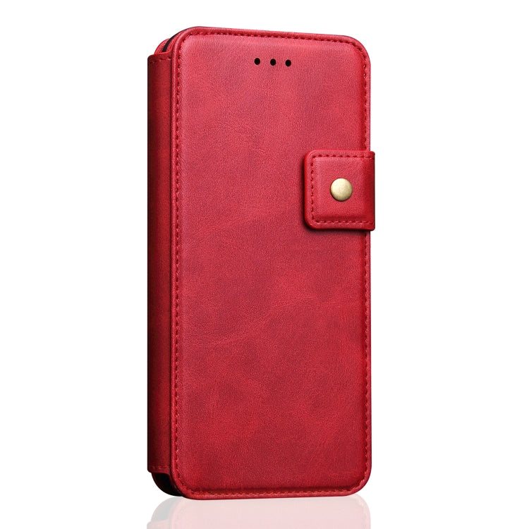 For iPhone X / XS Cowhide Texture Magnetic Absorption Detachable Horizontal Flip Leather Case with Holder & Card Slots & Wallet, For X / XS
