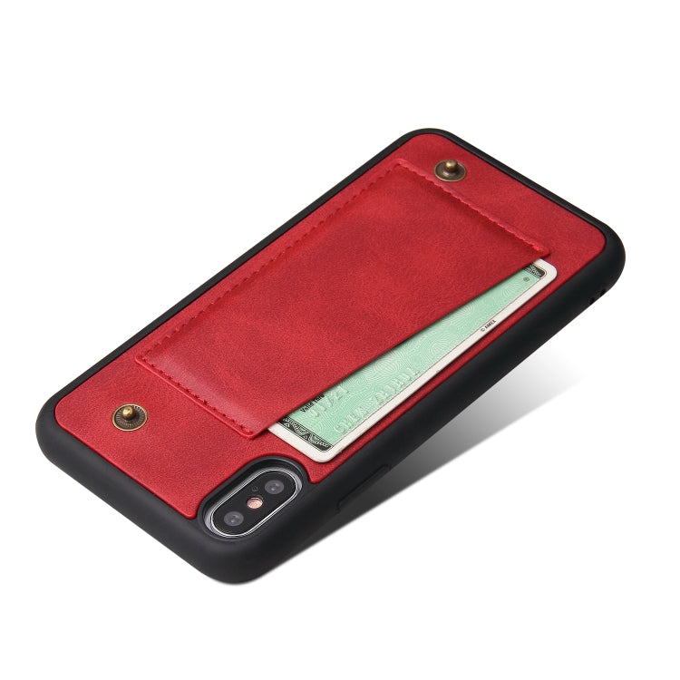For iPhone X / XS Cowhide Texture Magnetic Absorption Detachable Horizontal Flip Leather Case with Holder & Card Slots & Wallet, For X / XS