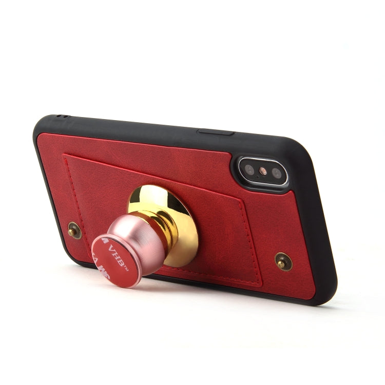 For iPhone X / XS Cowhide Texture Magnetic Absorption Detachable Horizontal Flip Leather Case with Holder & Card Slots & Wallet, For X / XS