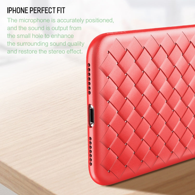 For iPhone XS ROCK Slim Weave Style TPU Soft Case, For XS