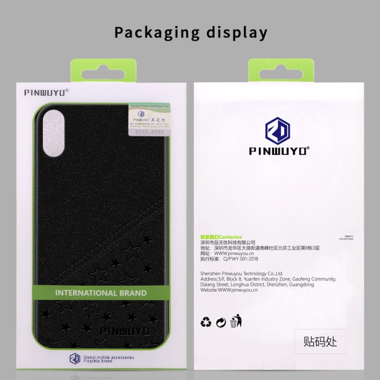 For iPhone X / XS PINWUYO Full Coverage Waterproof Shockproof PC+TPU+PU Case, iPhone XS / X