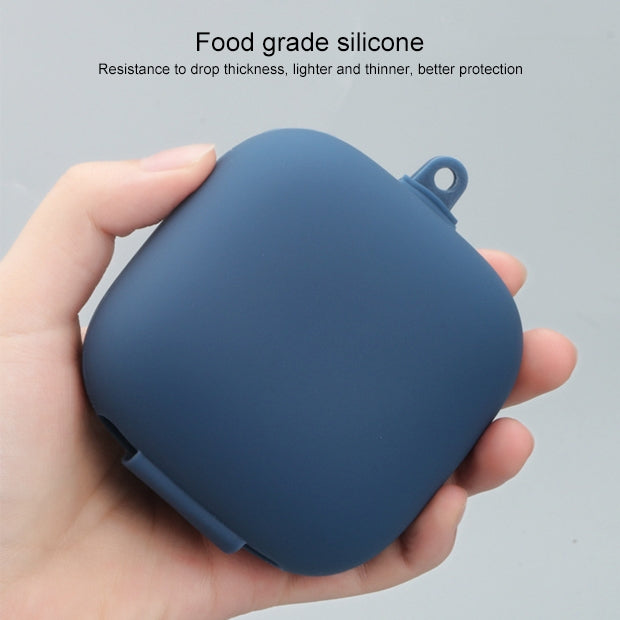 Solid Color Silicone Wireless Bluetooth Earphone Protective Case for Beats Powerbeats Pro, Grass Green, Grey, Light Purple, Mint Green, Purple, Red, Wine Red, Black, Yellow, Dark Blue, Gray Blue