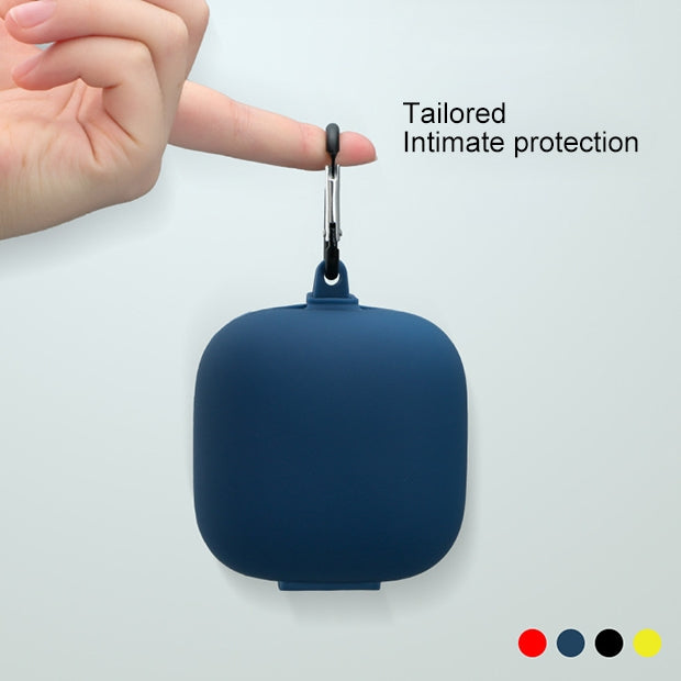Solid Color Silicone Wireless Bluetooth Earphone Protective Case for Beats Powerbeats Pro, Grass Green, Grey, Light Purple, Mint Green, Purple, Red, Wine Red, Black, Yellow, Dark Blue, Gray Blue