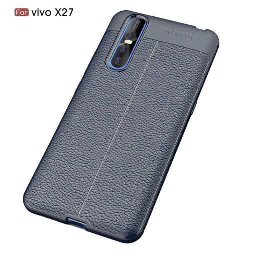 Litchi Texture TPU Shockproof Case for Vivo X27