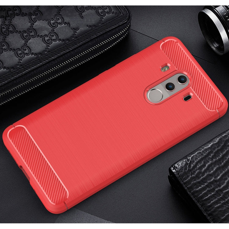 For Huawei  Mate 10 Pro Brushed Texture Carbon Fiber Shockproof TPU Rugged Armor Protective Case , For Mate 10 Pro, For Huawei Mate 10 Pro