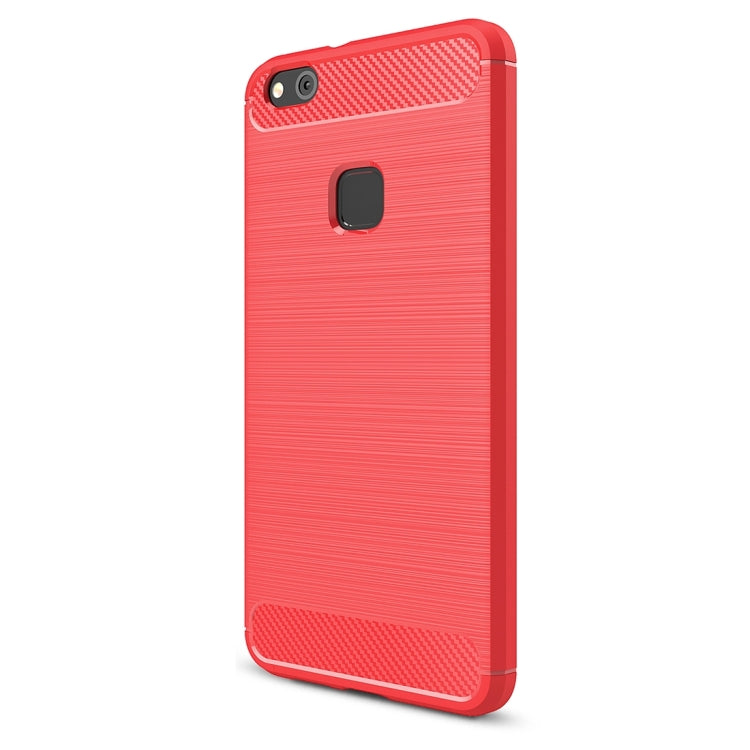 For Huawei P10 Lite Brushed Carbon Fiber Texture Shockproof TPU Protective Cover Case , Huawei P10 Lite