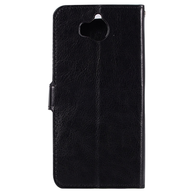 For Huawei  Y5 (2017) Crazy Horse Texture Horizontal Flip Leather Case with Holder & Card Slots & Wallet & Photo Frame , Huawei Y5 (2017)