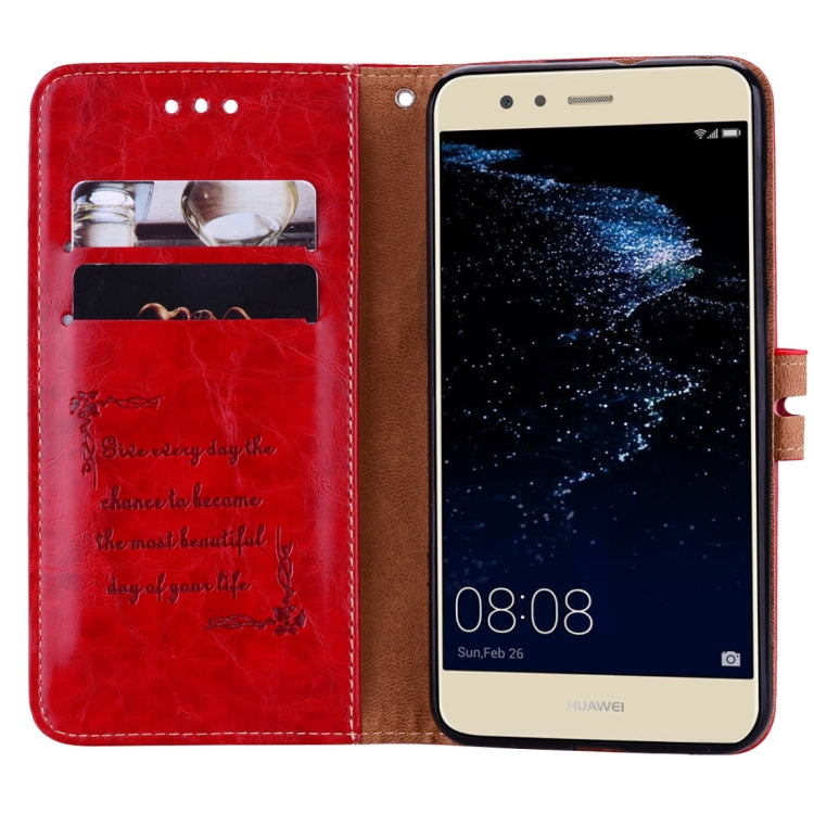 For Huawei P10 Lite Business Style Oil Wax Texture Horizontal Flip Leather Case with Holder & Card Slots & Wallet, For Huawei P10 Lite