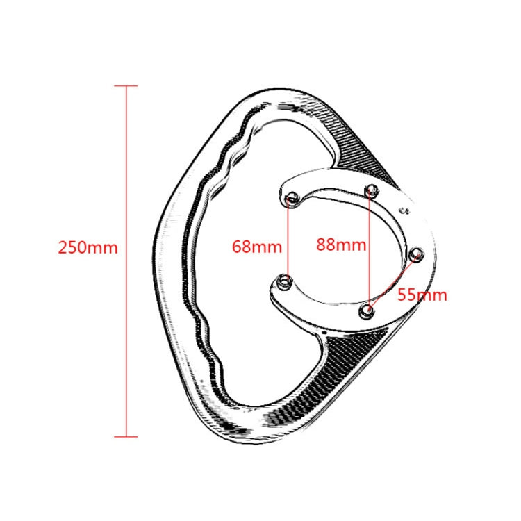 MT07 Modified CNC Fuel Tank Handrail MT09 Universal Fuel Tank Cap Handrail for Yamaha Series