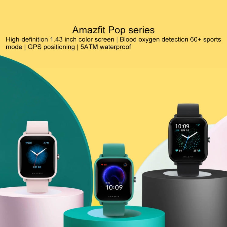 Original Xiaomi Youpin Amazfit Pop Smart Watch, Amazfit Pop Pink