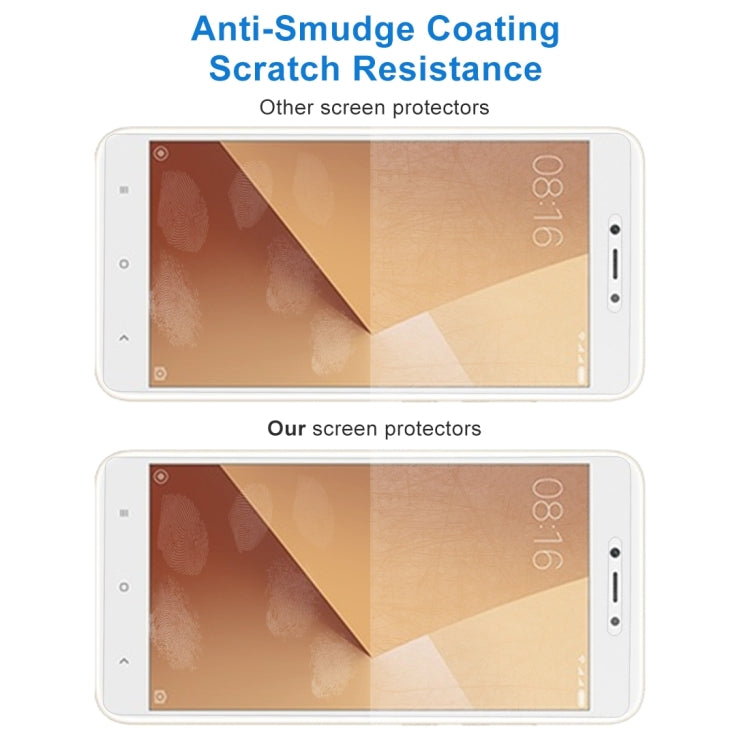 For Xiaomi Redmi Note 5A 0.26mm 9H Surface Hardness 2.5D Explosion-proof Non-full Screen Tempered Glass Screen Film, For Redmi Note 5A