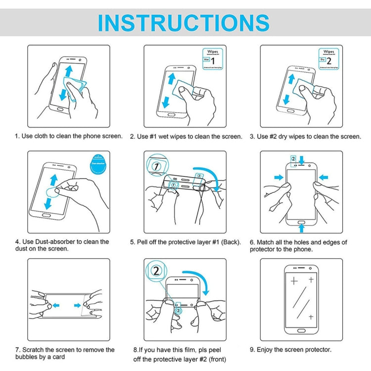 0.26mm 9H 2.5D Explosion-proof Tempered Glass Film for Huawei Enjoy 9, For Enjoy 9 (1 PCS)