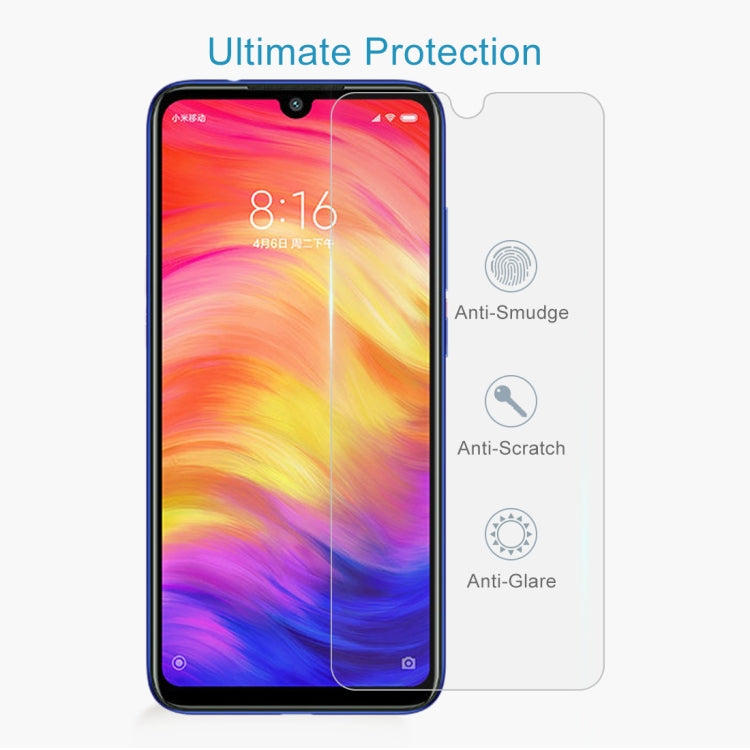 100 PCS 0.26mm 9H 2.5D Tempered Glass Film for Xiaomi Redmi Note 7, For Redmi Note 7 (100 PCS)