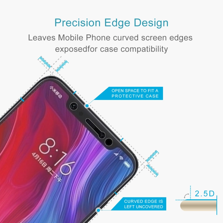 0.26mm 9H 2.5D Tempered Glass Film for Xiaomi Mi 8, For Mi 8 (1pc)