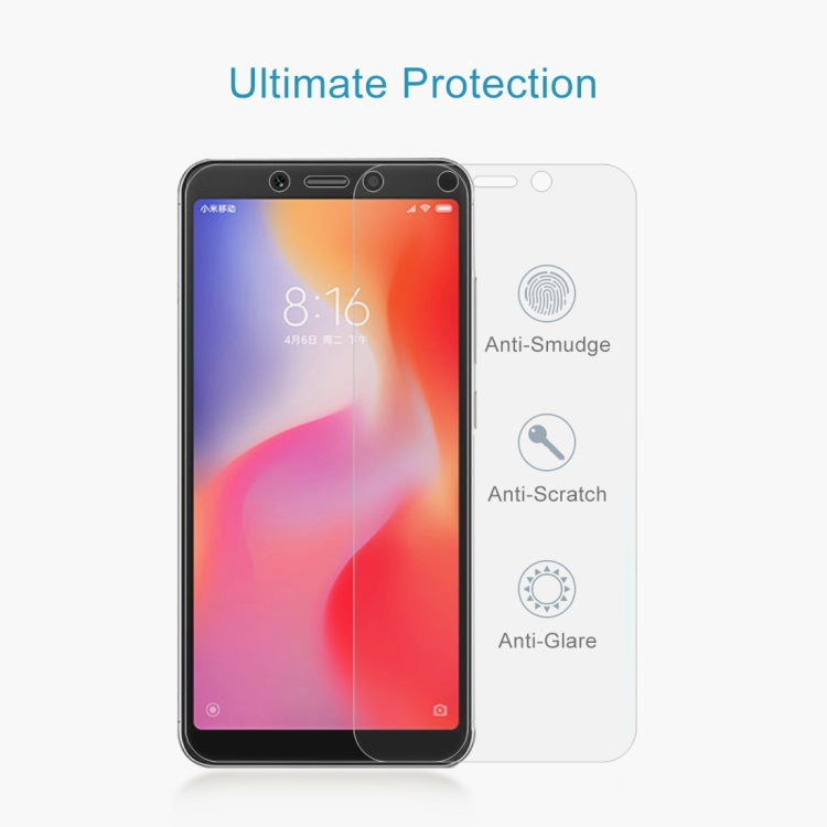 0.26mm 9H 2.5D Tempered Glass Film for Xiaomi Redmi 6, For Redmi 6
