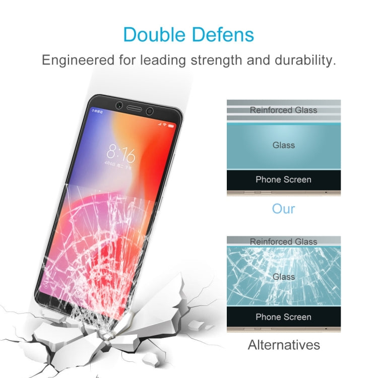 0.26mm 9H 2.5D Tempered Glass Film for Xiaomi Redmi 6, For Redmi 6