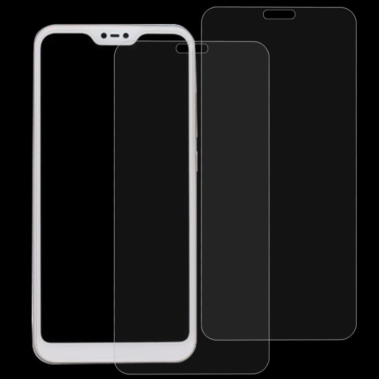 2 PCS 0.26mm 9H 2.5D Tempered Glass Film for Xiaomi Redmi 6 Pro / Mi A2 Lite, For Redmi 6 Pro