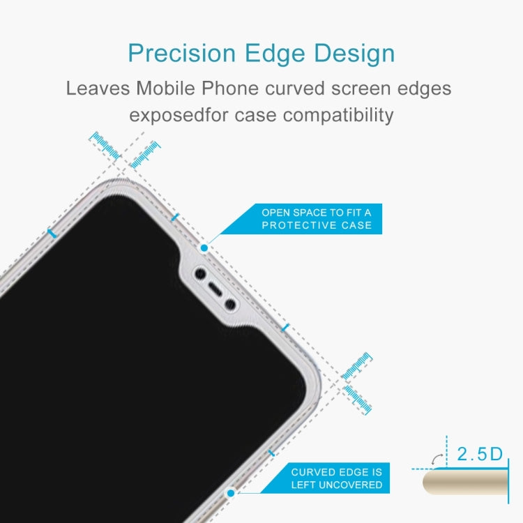 2 PCS 0.26mm 9H 2.5D Tempered Glass Film for Xiaomi Redmi 6 Pro / Mi A2 Lite, For Redmi 6 Pro