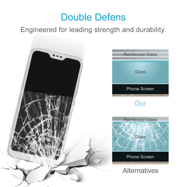 2 PCS 0.26mm 9H 2.5D Tempered Glass Film for Xiaomi Redmi 6 Pro / Mi A2 Lite, For Redmi 6 Pro