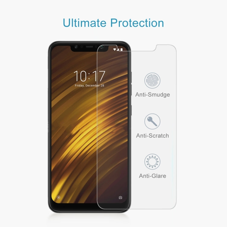 2 PCS 0.26mm 9H 2.5D Tempered Glass Film for Xiaomi POCO F1, For Xiaomi POCO F1(2 PCS)