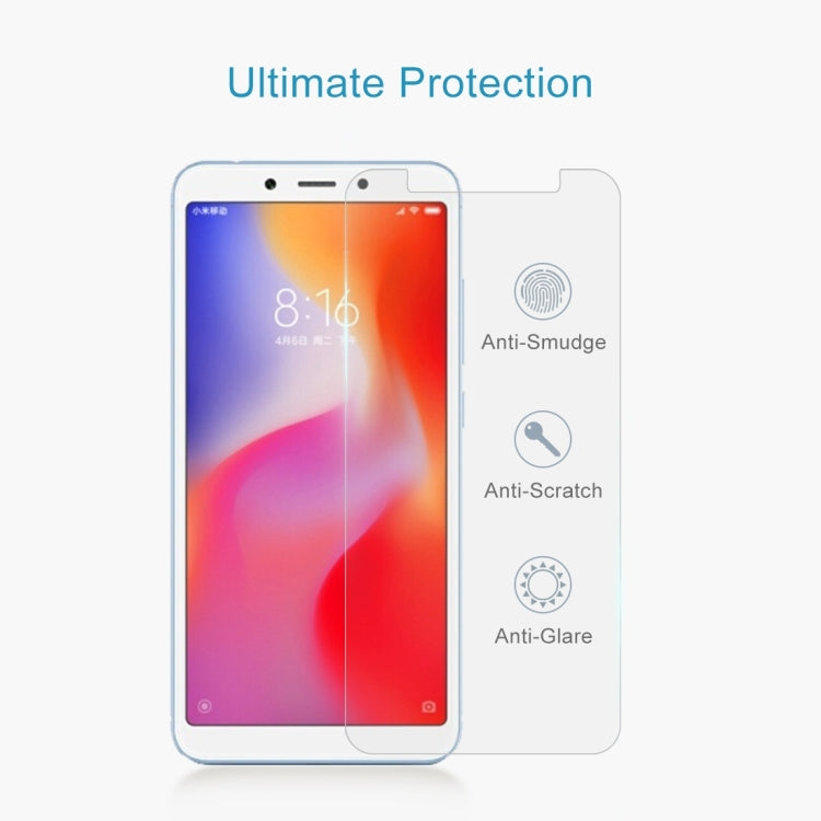 10PCS 9H 2.5D Tempered Glass Film for Xiaomi Redmi 6A, For 6A