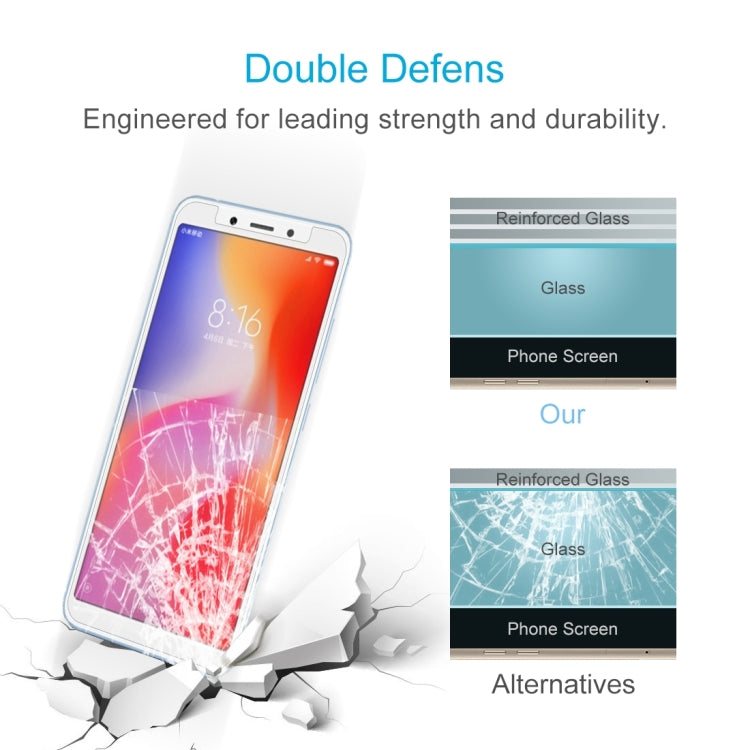 10PCS 9H 2.5D Tempered Glass Film for Xiaomi Redmi 6A, For 6A