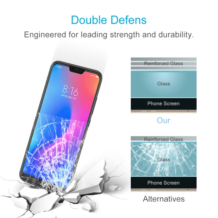 0.26mm 9H Surface Hardness 2.5D Curved Edge Tempered Glass Film for Xiaomi Redmi Note 6, For Redmi Note 6(1pcs)