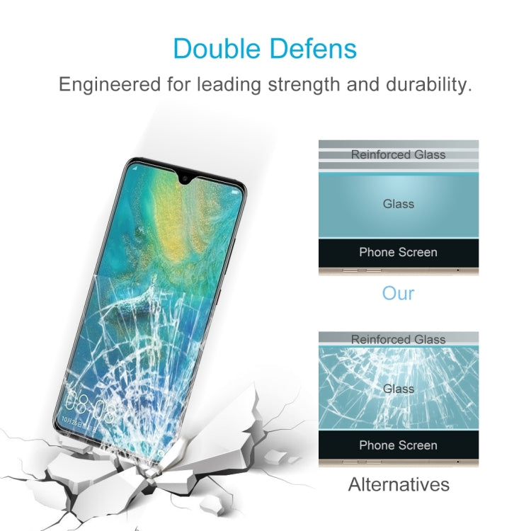 100 PCS 0.26mm 9H Surface Hardness 2.5D Curved Edge Tempered Glass Film for Huawei Mate 20, For Mate 20