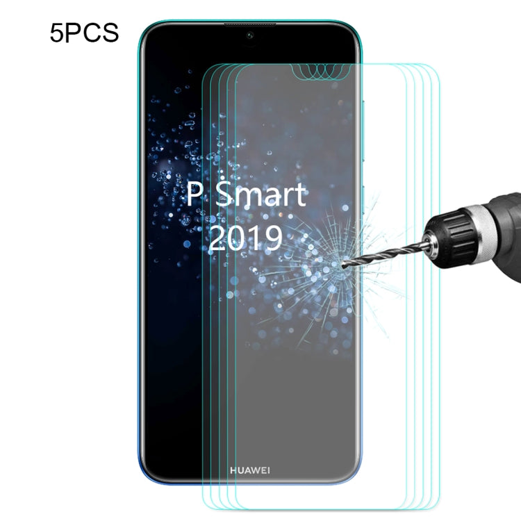 5 PCS ENKAY Hat-prince 0.26mm 9H 2.5D Curved Edge Tempered Glass Film for Huawei P Smart (2019), Huawei P Smart (2019)
