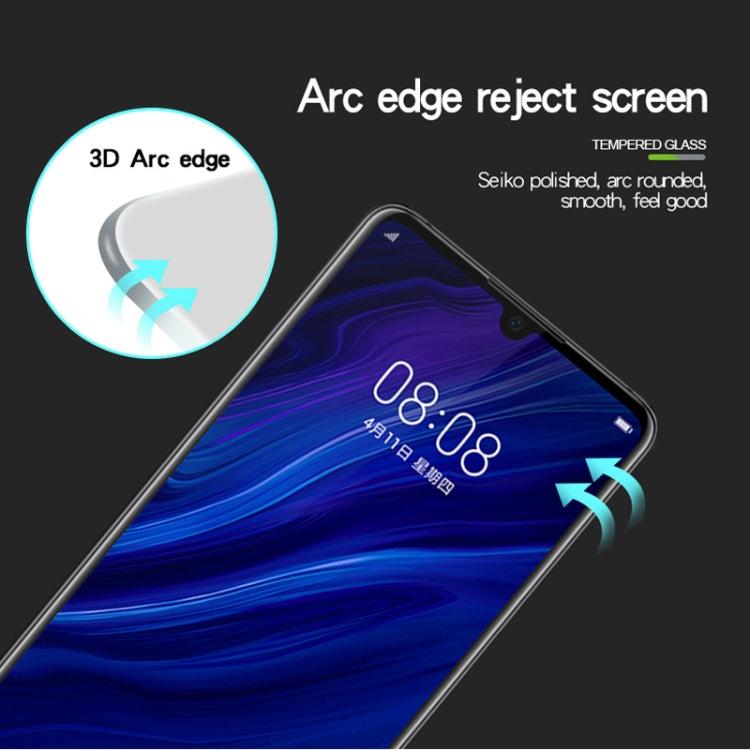 MOFI 9H 3D Explosion-proof Curved Screen Tempered Glass Film for Huawei P30, For Huawei P30