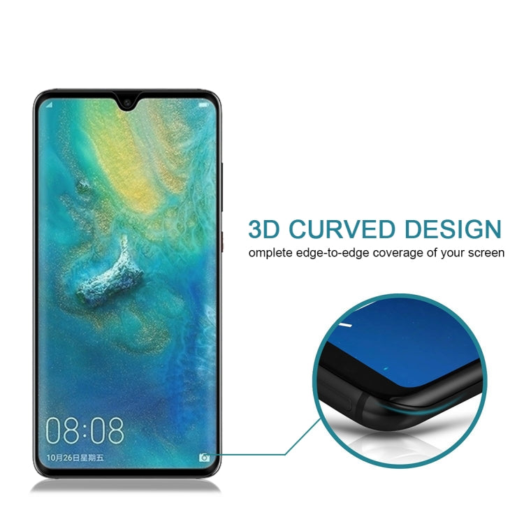 0.3mm 9H Surface Hardness 3D Curved Edge Full Screen Tempered Glass Film for Huawei Mate 20, For Huawei Mate 20
