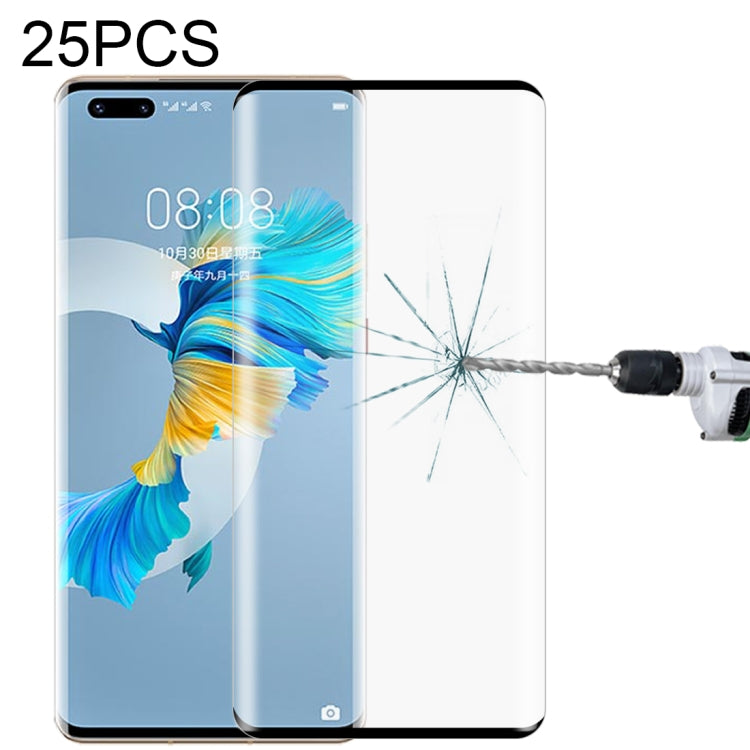 For Huawei Mate 40 Pro 25 PCS 3D Curved Edge Full Screen Tempered Glass Film, For Huawei Mate 40 Pro