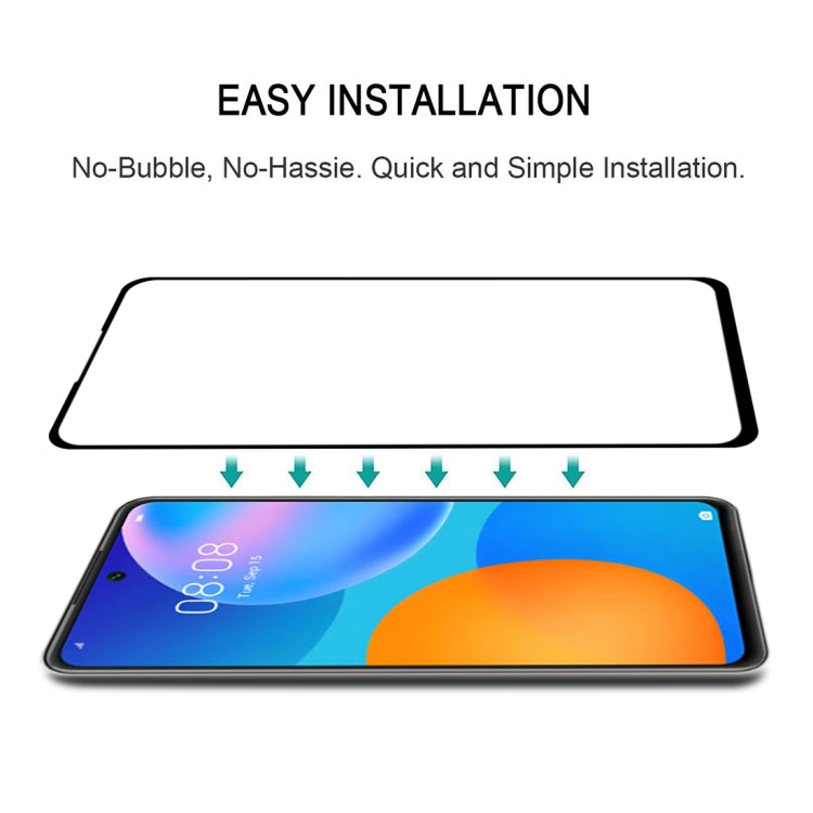 For Huawei P Smart 2021 Full Glue Full Screen Tempered Glass Film, For Huawei P Smart 2021(1 PC)