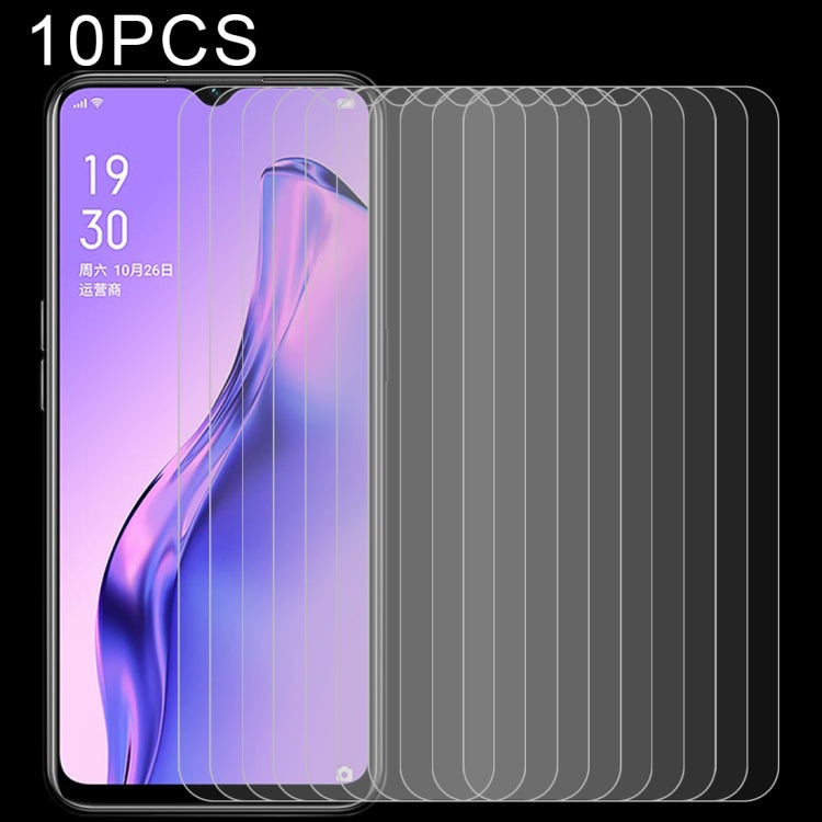 For OPPO A31 (2020) 10 PCS 0.26mm 9H 2.5D Tempered Glass Film, For OPPO A31 (2020) (10 PCS)