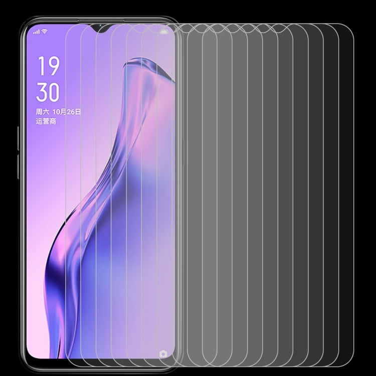 For OPPO A31 (2020) 10 PCS 0.26mm 9H 2.5D Tempered Glass Film, For OPPO A31 (2020) (10 PCS)
