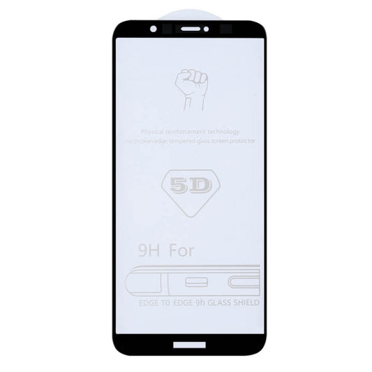 9H 5D Full Glue Full Screen Tempered Glass Film for Huawei Enjoy 7S / P Smart