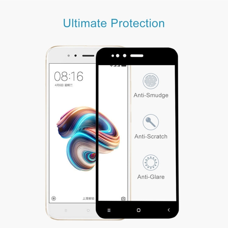 For Xiaomi Mi 5X / A1 0.26mm 9H Hardness 2.5D Explosion-proof Full Screen Tempered Glass Screen Film, For Mi 5X