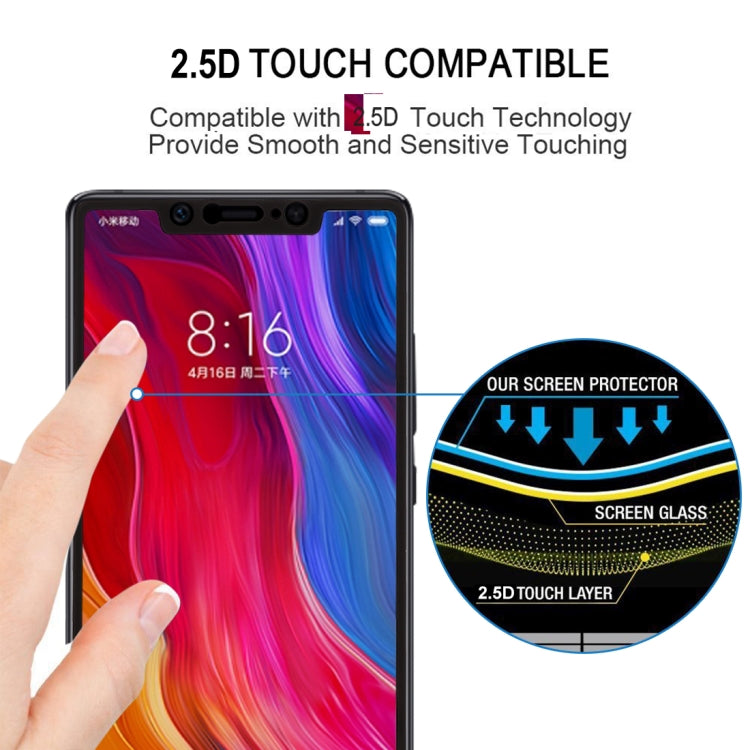 0.26mm 9H 2.5D Tempered Glass Film for Xiaomi Mi 8 SE, For Mi 8 SE(Black)