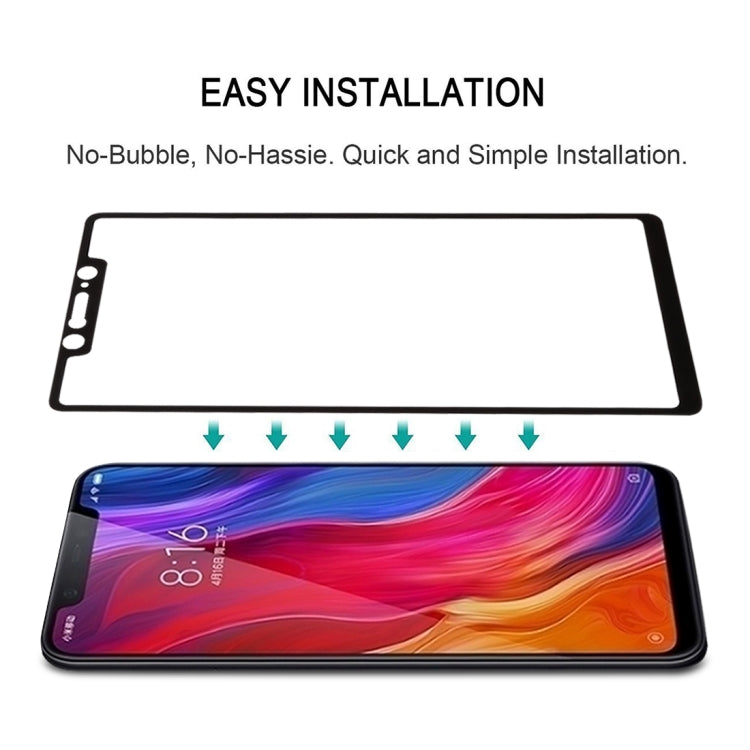 0.26mm 9H 2.5D Tempered Glass Film for Xiaomi Mi 8 SE, For Mi 8 SE(Black)