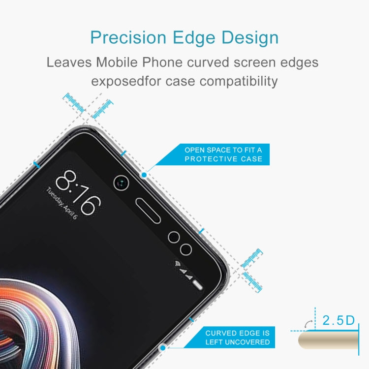 0.26mm 9H Surface Hardness 2.5D Curved Edge Tempered Glass Film for Xiaomi Redmi Note 5 Pro, For Redmi Note 5 Pro (1 PC)
