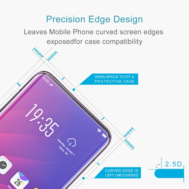 0.33mm 9H 2.5D Tempered Glass Film for OPPO Find X, For OPPO Find X (1pc)