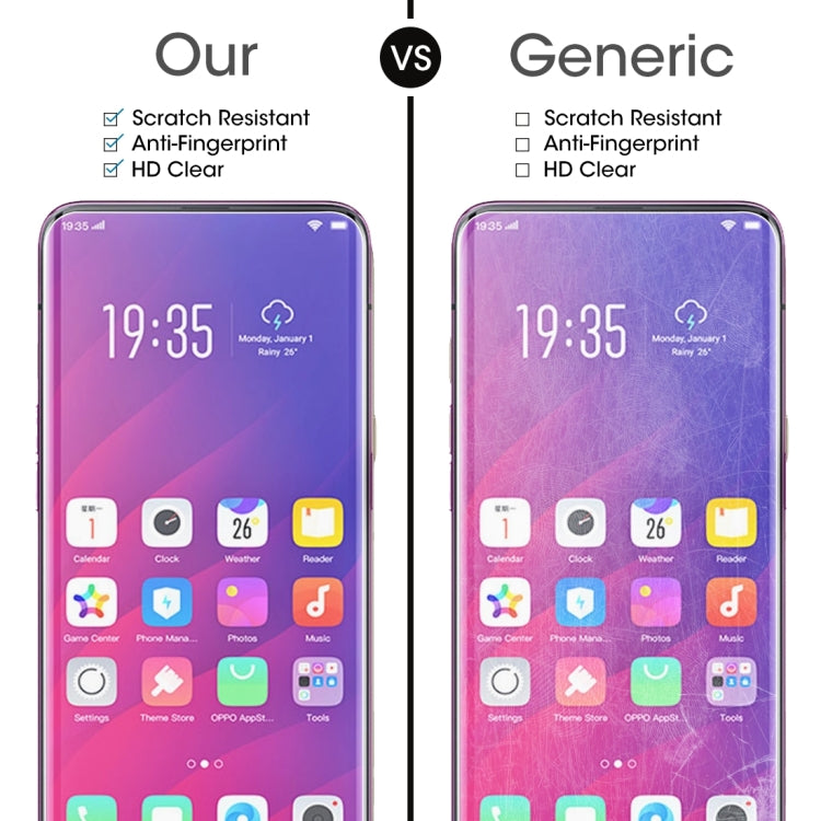 0.33mm 9H 2.5D Tempered Glass Film for OPPO Find X, For OPPO Find X (1pc)