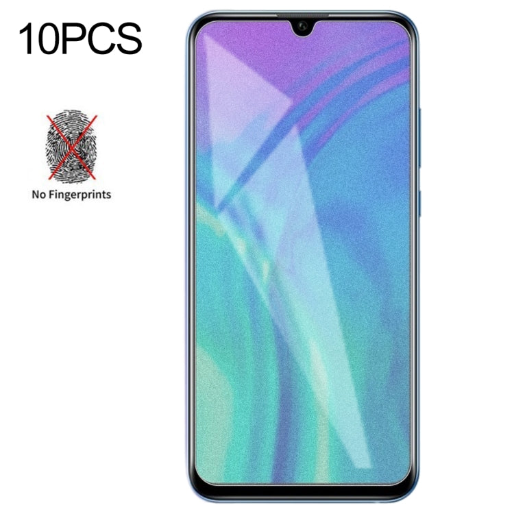 10 PCS Non-Full Matte Frosted Tempered Glass Film for Huawei Honor 20 Lite, For Huawei Honor 20 Lite