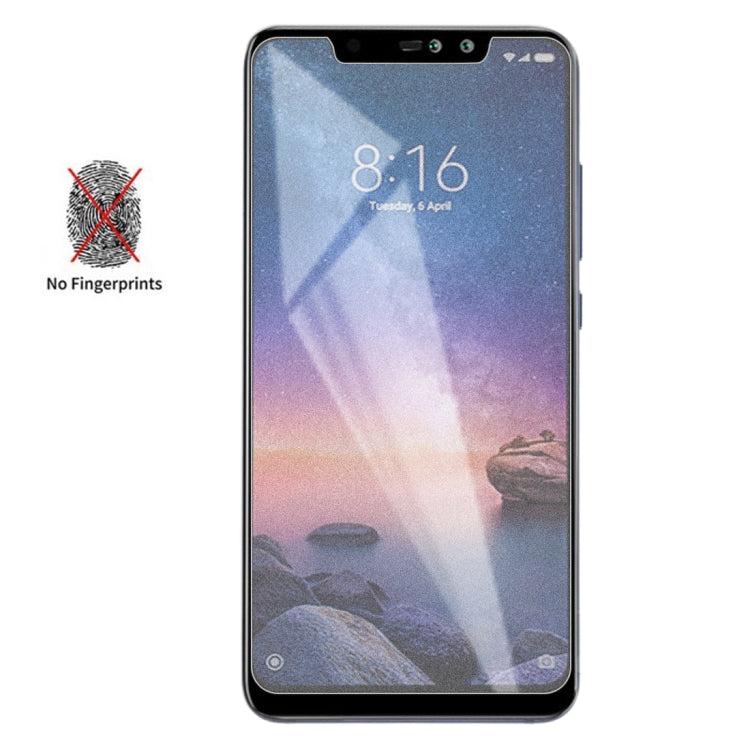 Non-Full Matte Frosted Tempered Glass Film for Xiaomi Redmi Note 6 Pro, For Xiaomi Redmi Note 6 Pro (1 PC)