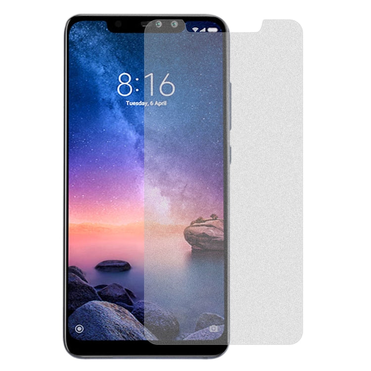 Non-Full Matte Frosted Tempered Glass Film for Xiaomi Redmi Note 6 Pro, For Xiaomi Redmi Note 6 Pro (1 PC)