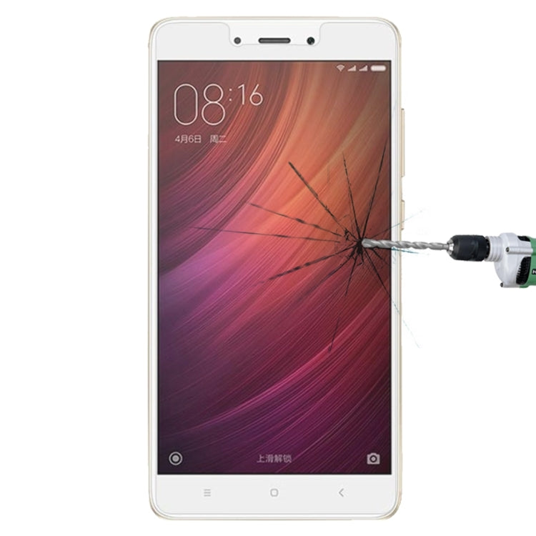 For Xiaomi Redmi Note 4X 0.26mm 9H Surface Hardness Explosion-proof Non-full Screen Tempered Glass Screen Film, For Redmi Note 4X (1 PC)
