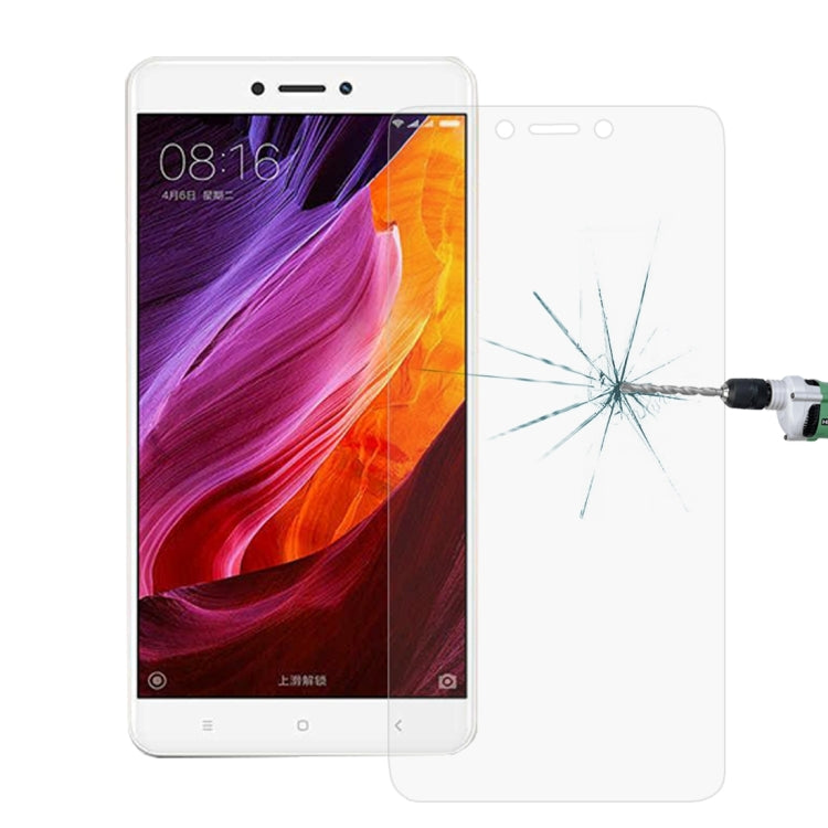 For Xiaomi Redmi 4X 0.26mm 9H Surface Hardness Explosion-proof Non-full Screen Tempered Glass Film, For Redmi 4X