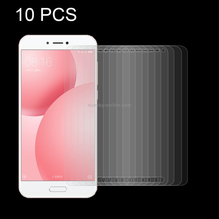 10 PCS for Xiaomi Mi 5c 0.26mm 9H Surface Hardness Explosion-proof Non-full Screen Tempered Glass Screen Film, For Mi 5c