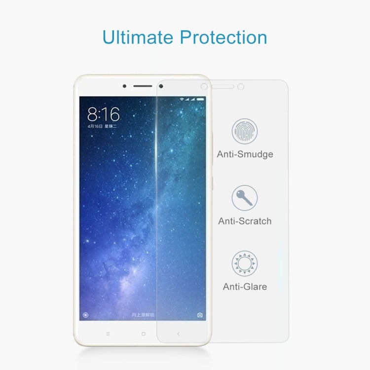 For Xiaomi Mi Max 2 0.3mm 9H Surface Hardness 2.5D Explosion-proof Non-full Screen Tempered Glass Screen Film, For Mi Max 2